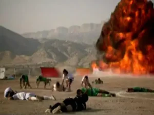 بمباران وحشیانه زمین فوتبال چوار
