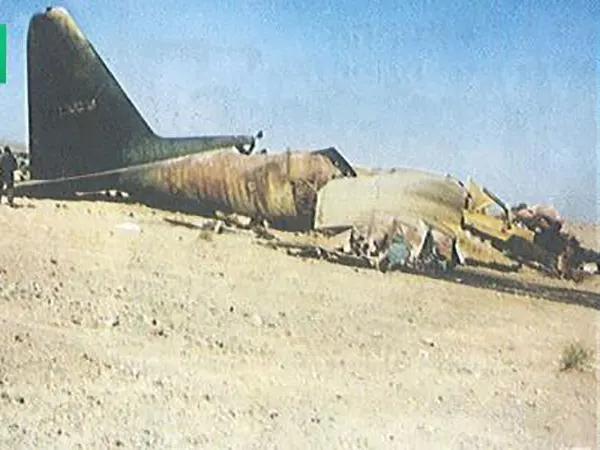 سقوط هواپیمای C-130  