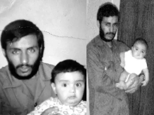 شهید ابراهیم همت به همراه فرزندان-گفت و گو با همسر شهید همت