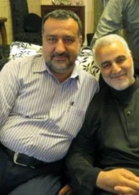 سردار شهید قاسم سلیمانی به همراه شهید سید رضی موسوی