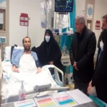عیادت علی‌اکبر سلمانی از جانباز مقصود محمدعی پوررادی