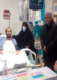 عیادت علی‌اکبر سلمانی از جانباز مقصود محمدعی پوررادی