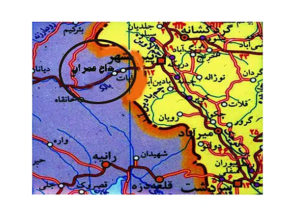 عملیات کربلا8 تصویر نقشه