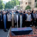 همسر شهید صیاد شیرازی در خاک آرمید