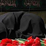 مراسم تشییع مادر شهیدان اسماعیلی شاهزاده‌اکبری